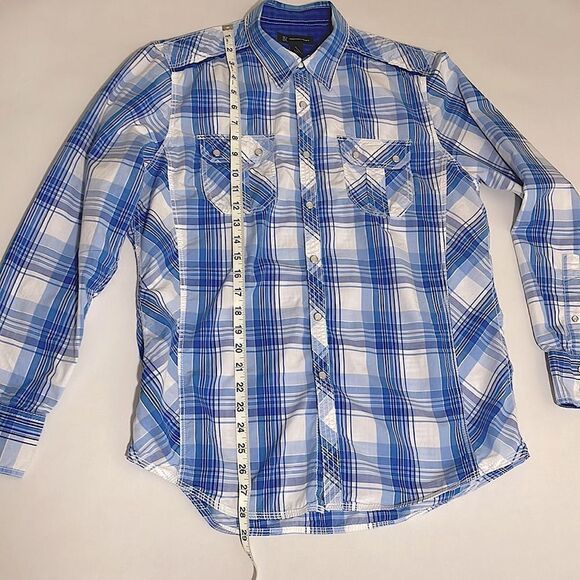 INC Mens Classic Fit Plaid Button Down - Picture 6 of 8